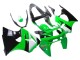 Rabatt Kawasaki ZX6R Motorrad Verkleidung 1998-1999 - Grun Weiss Glanzendes Schwarz