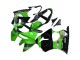 Rabatt Kawasaki ZX6R Motorrad Verkleidung 1998-1999 - Grun Glanzendes Schwarz Elf Bridgestone