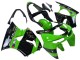 Rabatt Kawasaki ZX6R Motorrad Verkleidung 1998-1999 - Grun Glanzendes Schwarz Elf Bridgestone
