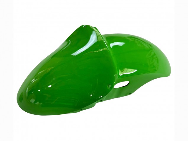 Rabatt Kawasaki ZX6R Motorrad Verkleidung 1998-1999 - Grun Glanzendes Schwarz Elf Bridgestone