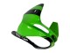 Rabatt Kawasaki ZX6R Motorrad Verkleidung 1998-1999 - Grun Glanzendes Schwarz Elf Bridgestone