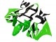 Rabatt Kawasaki ZX6R Motorrad Verkleidung 2000-2002 - Grun Weiss Schwarz