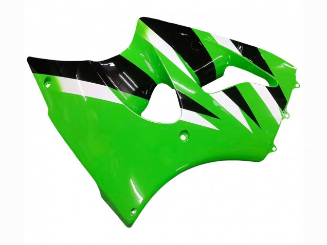 Rabatt Kawasaki ZX6R Motorrad Verkleidung 2000-2002 - Grun Weiss Schwarz