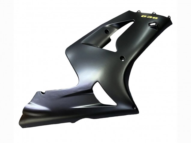 Rabatt Kawasaki ZX6R Motorrad Verkleidung 2003-2004 - Matt Schwarz Gold 636