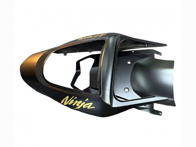 Rabatt Kawasaki ZX6R Motorrad Verkleidung 2003-2004 - Matt Schwarz Gold 636