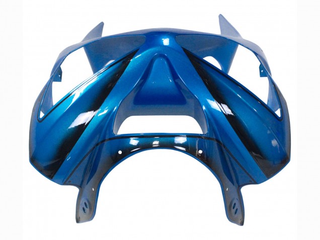 Rabatt Kawasaki ZX6R Motorrad Verkleidung 2003-2004 - Blau Weiss Rot Hai