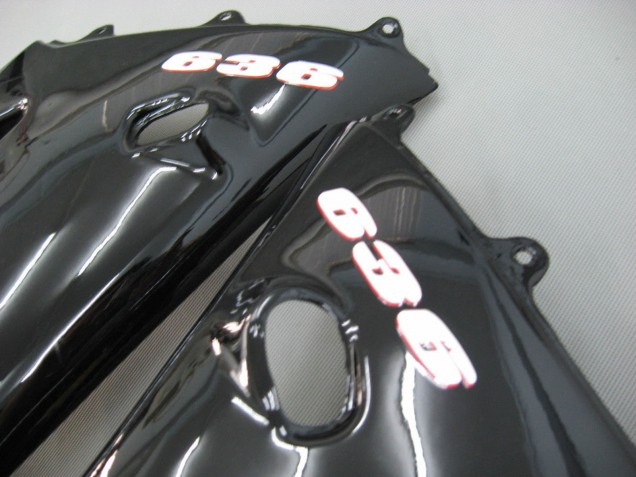 Rabatt Kawasaki ZX6R Motorrad Verkleidung 2003-2004 - Glanzendes Schwarz