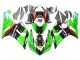 Rabatt Kawasaki ZX6R Motorrad Verkleidung 2005-2006 - Grun Rot Schwarz Elf 66
