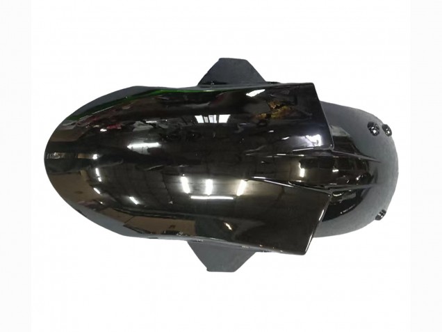 Rabatt Kawasaki ZX6R Motorrad Verkleidung 2005-2006 - Glanzendes Schwarz Grun Flamme