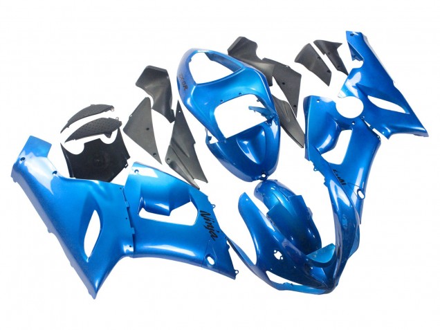 Rabatt Kawasaki ZX6R Motorrad Verkleidung 2005-2006 - Glanzendes Blau