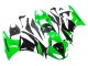 Rabatt Kawasaki ZX6R Motorrad Verkleidung 2009-2012 - Grun Glanzendes Schwarz