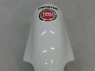 Rabatt Suzuki GSXR1000 Motorrad Verkleidung 2000-2002 - Weiss Rot Lucky Strike
