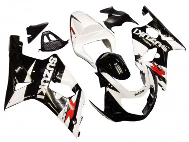 Rabatt Suzuki GSXR1000 Motorrad Verkleidung 2000-2002 - Weiss Glanzendes Schwarz Rot