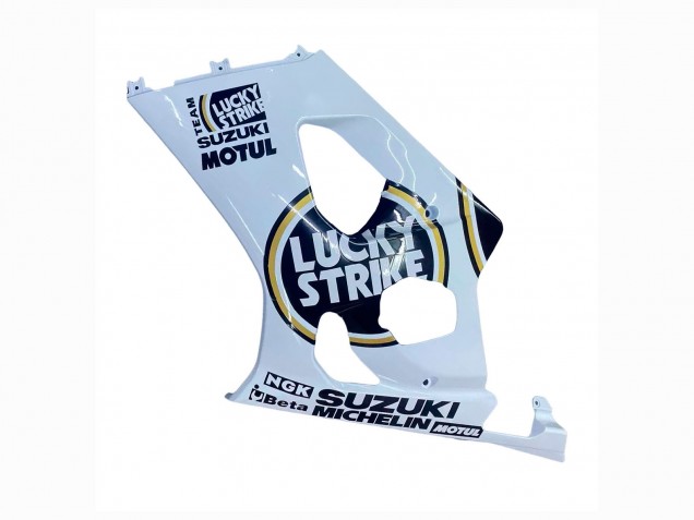 Rabatt Suzuki GSXR 1000 Motorrad Verkleidung 2003-2004 - Weiss Schwarz Gold Motul Lucky Strike