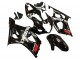 Rabatt Suzuki GSXR 1000 Motorrad Verkleidung 2003-2004 - Glanzendes Schwarz Weiss Rot Aufkleber