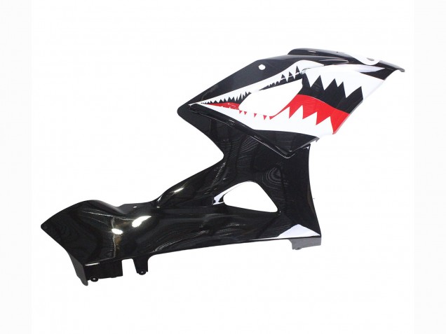 Rabatt Suzuki GSXR 1000 Motorrad Verkleidung 2005-2006 - Glanzendes Schwarz Rot Weiss Hai