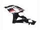 Rabatt Suzuki GSXR 1000 Motorrad Verkleidung 2005-2006 - Glanzendes Schwarz Rot Weiss Hai