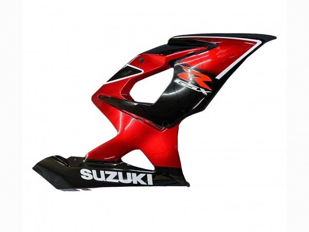 Rabatt Suzuki GSXR 1000 Motorrad Verkleidung 2005-2006 - Rot Glanzendes Schwarz