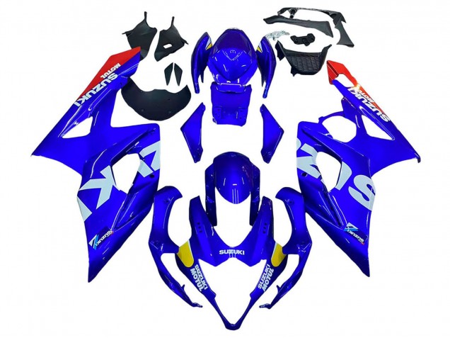 Rabatt Suzuki GSXR 1000 Motorrad Verkleidung 2005-2006 - Blau Gelb Weiss Rot Motul