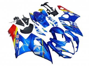 Rabatt Suzuki GSXR 1000 Motorrad Verkleidung 2005-2006 - Blau Gelb Rot Weiss