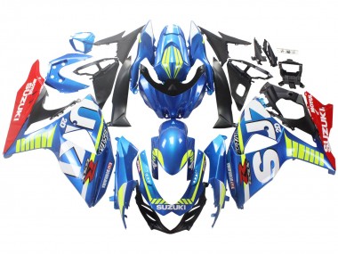 Rabatt Suzuki GSXR 1000 Motorrad Verkleidung 2009-2016 - Hellblau Grun Rot Motul