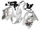 Rabatt Suzuki GSXR 1300 Hayabusa Motorrad Verkleidung 1996-2007 - Weiss Silber Hayabusa