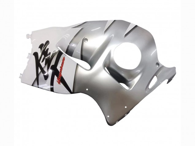 Rabatt Suzuki GSXR 1300 Hayabusa Motorrad Verkleidung 1996-2007 - Weiss Silber Hayabusa