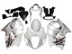 Rabatt Suzuki GSXR 1300 Hayabusa Motorrad Verkleidung 1996-2007 - Weiss Silber Hayabusa
