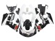 Rabatt Suzuki GSXR 600 / GSXR 750 Motorrad Verkleidung 1996-2000 - Schwarz Weiss