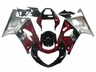 Rabatt Suzuki GSXR 600 / GSXR 750 Motorrad Verkleidung 1996-2000 - Dunkel Blau Weiss