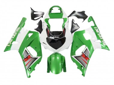Rabatt Suzuki GSXR 600 / GSXR 750 Motorrad Verkleidung 2001-2003 - Weiss Grun Silber Rot Schwarz