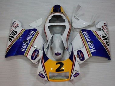 Rabatt Honda NSR250R MC28 P4 Motorrad Verkleidung 1994-1996 - Weiss Blau Gelb Gold Rothmans Elf 2