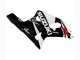 Rabatt Suzuki GSXR 600 / GSXR 750 Motorrad Verkleidung 2001-2003 - Weiss Glanzendes Schwarz Rot
