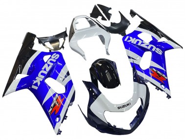 Rabatt Suzuki GSXR 600 / GSXR 750 Motorrad Verkleidung 2001-2003 - Blau Weiss Glanzendes Schwarz Rot