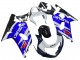 Rabatt Suzuki GSXR 600 / GSXR 750 Motorrad Verkleidung 2001-2003 - Blau Weiss Glanzendes Schwarz Rot