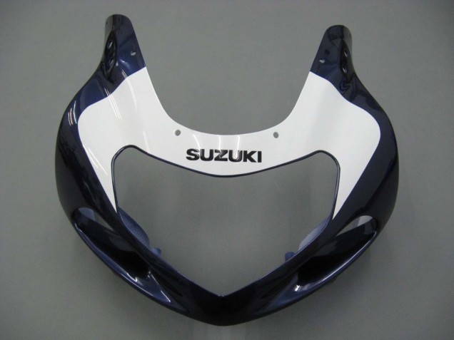 Rabatt Suzuki GSXR 600 / GSXR 750 Motorrad Verkleidung 2001-2003 - Blau Weiss Glanzendes Schwarz Rot