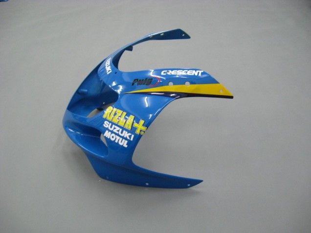 Rabatt Suzuki GSXR 600 / GSXR 750 Motorrad Verkleidung 2001-2003 - Blau Gelb Schwarz Motul Rizla