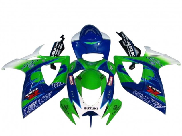 Rabatt Suzuki GSXR 600 / GSXR 750 Motorrad Verkleidung 2004-2005 - Weiss Blau Grun