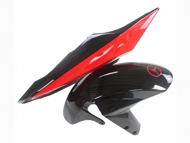 Rabatt Suzuki GSXR 600 / GSXR 750 Motorrad Verkleidung 2004-2005 - Glanzendes Schwarz Rot Jordan Michelin