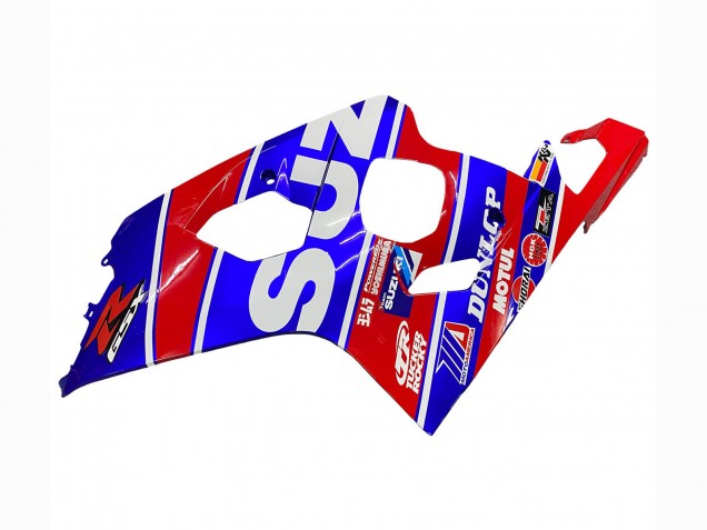 Rabatt Suzuki GSXR 600 / GSXR 750 Motorrad Verkleidung 2004-2005 - Blau Rot Schwarz Motul Dunlop