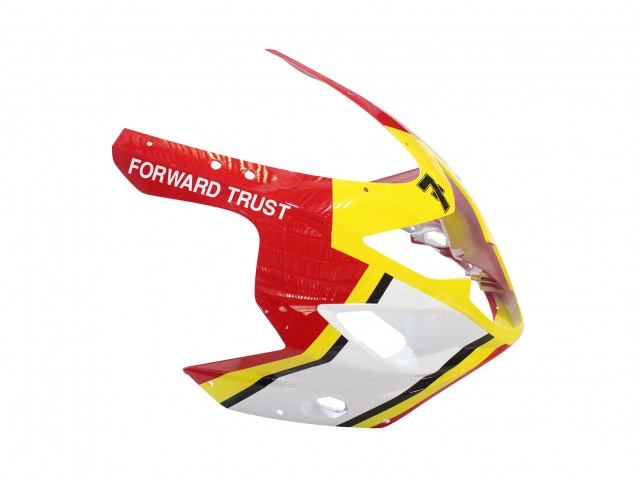 Rabatt Suzuki GSXR 600 / GSXR 750 Motorrad Verkleidung 2004-2005 - Weiss Rot Gelb Michelin Texaon Heron 7
