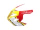 Rabatt Suzuki GSXR 600 / GSXR 750 Motorrad Verkleidung 2004-2005 - Weiss Rot Gelb Michelin Texaon Heron 7