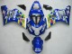 Rabatt Suzuki GSXR 600 / GSXR 750 Motorrad Verkleidung 2004-2005 - Blau Weiss Gelb Grun Telefumica Motul MoviStar