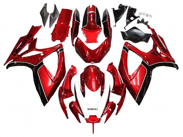 Rabatt Suzuki GSXR 600 / GSXR 750 Motorrad Verkleidung 2006-2007 - Rot Schwarz