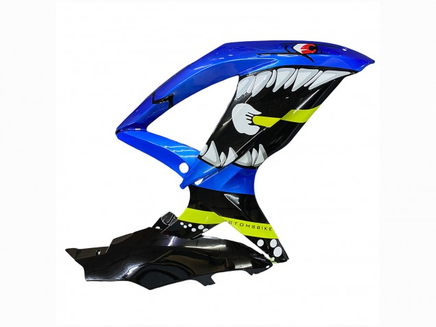 Rabatt Suzuki GSXR 600 / GSXR 750 Motorrad Verkleidung 2008-2010 - Blau Fluoreszierendes Grun Hai