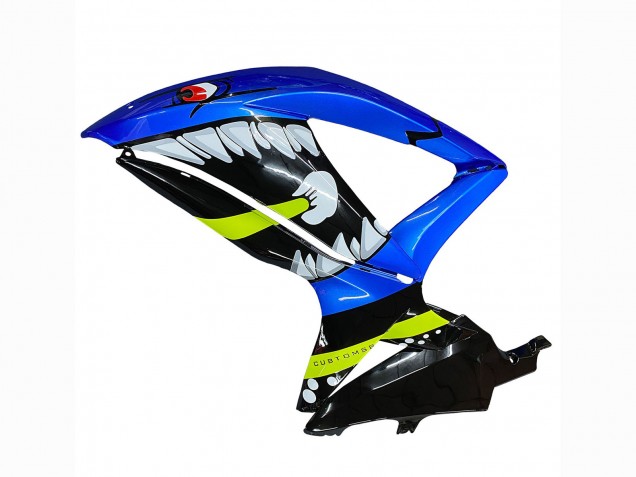 Rabatt Suzuki GSXR 600 / GSXR 750 Motorrad Verkleidung 2008-2010 - Blau Fluoreszierendes Grun Hai
