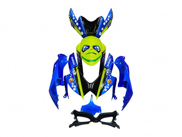 Rabatt Suzuki GSXR 600 / GSXR 750 Motorrad Verkleidung 2008-2010 - Blau Fluoreszierendes Grun Hai