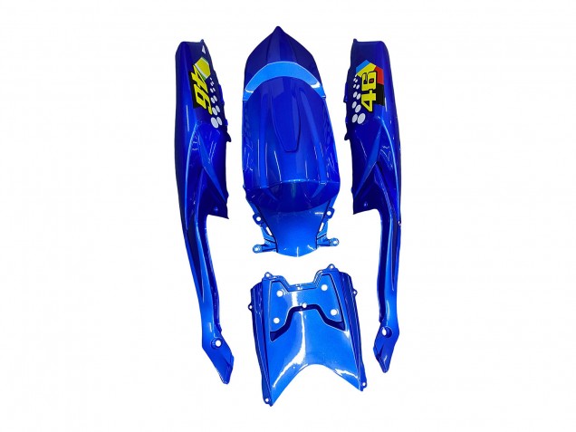 Rabatt Suzuki GSXR 600 / GSXR 750 Motorrad Verkleidung 2008-2010 - Blau Fluoreszierendes Grun Hai