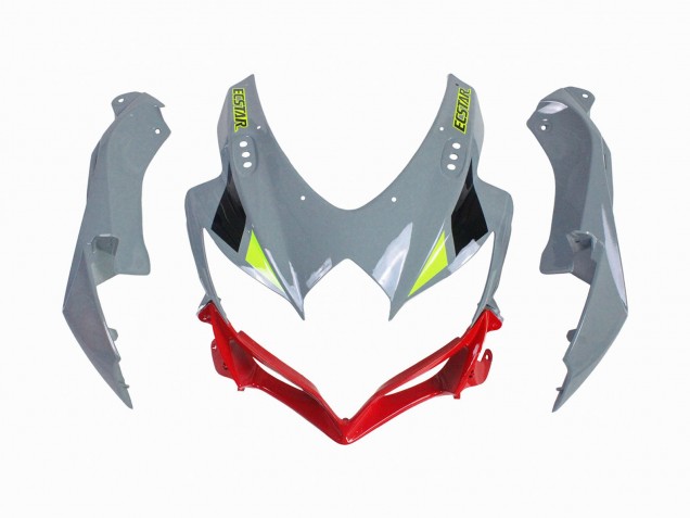 Rabatt Suzuki GSXR 600 / GSXR 750 Motorrad Verkleidung 2008-2010 - Grau Gelb Rot