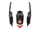 Rabatt Suzuki GSXR 600 / GSXR 750 Motorrad Verkleidung 2008-2010 - Glanzendes Schwarz Rot Weiss Motul Lucky Strike